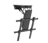 Motorized TV Wall Mount for 50-90 Inch Screens, Hidden Drop Down TV Lift with Remote Control, Adjustable TV Stand for Home Theater, Smart TV Mount Solution