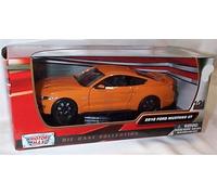 Motormax 2018 Ford Mustang GT Orange car 1:24 scale diecast model
