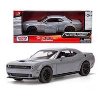 Motormax All Star Toys Exclusive 2018 Dodge Challenger SRT Hellcat Widebody Destroyer Gray 1/24 Diecast Model Car 79350 Grey