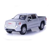 MotorMax SCALE MODEL COMPATIBLE WITH GMC SIERRA 1500 SLT CREW CAB 2019 SILVER 1:27 MTM79361S
