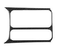 MotorMinds Carbon Fiber Cup Holder Cover Premium Glossy Surface Water Bottle Mount Trim Sticker for Car Interior Decoration Carbon Fiber Material Easy Installation