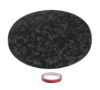 MotorMinds Carbon Fiber Fuel Tank Cap Cover Trim Sticker Exterior Decor Upgrade For Giulia 2015 2020 Dry Carbon Fiber Material