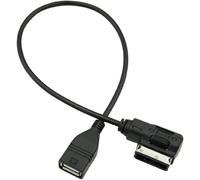 MotorMinds MP3 Cable Adapter, USB Charging Cable Music Interface Ami MMI Aux MP3 Cable Adapter USB Adapter Cable for Q 5 Q 7 R 8 A 4 A 5 A 6