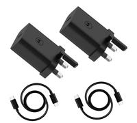 Motorola Chargers - Pack of 2-30W Turbopower Mains Wall Charger/Power Adapter with 1M USB-C to C Cable.