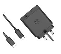 Motorola Chargers - TurboPower 125W GaN Charger with 1M 6.5A e-marked USB-C to USB-C cable for high powered charging compatible Phones and Laptops