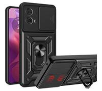 (Motorola Edge 50 Fusion 5G, Black) For Moto Edge 50 Shockproof Case with Camera Lens Protection