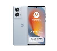 Motorola edge50 Fusion Smartphone (6.7 Inch FHD+ POLED Display, 50 MP, 8/256 GB, 5000 mAh, Includes 68W Charger, Android 14) Marshmallow Blue, Includes Protective Cover + Phone Holder [Exclusive to