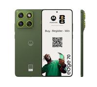 Motorola edge 70 PANTONE Bronze Green 6.67" 1.5K Super HD display · 5.99 mm ultrathin design · 4800 mAh silicon-carbon battery · triple 50 MP AI camera · Snapdragon 7 Gen 4 with Co2 offset