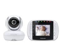 motorola MBP33S Wireless Video Baby Monitor with 2.8-Inch Color LCD Zoom and Enhanced Two-Way Audio 720p