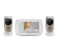 Motorola MBP845CONNECT-2 5"""" Video Baby Monitor with Wi-Fi Viewing 2 Cameras Digital Zoom Two-Way Audio and Room Temperature Display