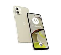 Motorola Mobility Moto g14 Smartphone (6.5 Inch FHD+ Display, 50 MP Camera, 4/128 GB, 5000 mAh, Android 13) Butter Cream (Vegan Faux Leather) with Protective Case [Exclusive to Amazon]