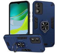 Motorola Moto E13 4G Heavy Duty Personalised Case with Stand, Shockproof, Magnetic Car Holder - Blue