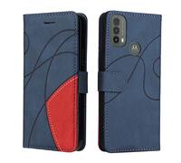 Motorola Moto E20 / E30 / E40 Wallet Case, Soft Leather Wallet Case Flip Folding Shockproof Cover with Card Slots Stand Magnetic Protective Compatible with Moto E20 / E30 / E40 Phone Case, Blue