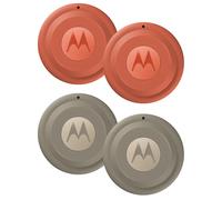 Motorola Moto Tag 2 (4-Pack), Android Tracker, Bluetooth Channel Sounding + UWB, IP68 Protection, Long Battery Life, Pantone Arabesque & Laurel Oak
