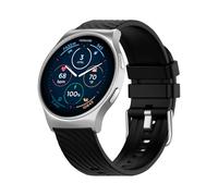 Motorola Moto Watch 120 - Premium Smartwatch for Men with AMOLED Display, 10-Day Battery, Heart Rate & SpO2 Tracking, Fitness & Health Monitoring, Compatible with iPhone - Silver