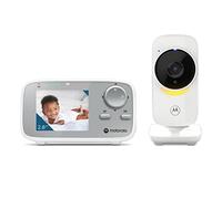Motorola Nursery VM482ANXL - Video Baby Monitor - Camera - Infrared Night Vision - High Sensitive Microphone, White/Silver