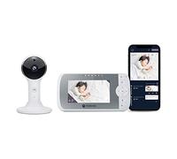 Motorola Nursery VM64 Connect - Video Baby Monitor with Camera and Night Vision - Two-Way Talk App - Magnetic Camera Mount, White