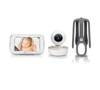 Motorola Nursery VM855 Smart Wi-Fi Baby Monitor App and 5" Parent Unit - Night Vision, Temperature and Two-Way Talk, 1080P