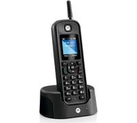 Motorola - O201 DECT Cordless Landline Phone, Caller ID, Backlight, 200-Number Phonebook, Long Range, Hands-Free, Ideal for Outdoor Use, Black