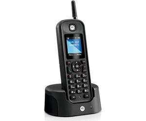Motorola - O201 DECT Cordless Landline Phone, Caller ID, Backlight, 200-Number Phonebook, Long Range, Hands-Free, Ideal for Outdoor Use, Black