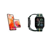 Motorola Razr50 Ultra Peach Fuzz and Moto watch fit, PANTONE Trekking Green