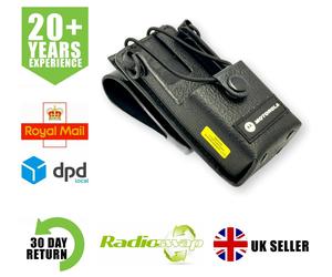 MOTOROLA RLN5385B LEATHER CASE WITH SWIVEL BELT LOOP CP040 DP1400