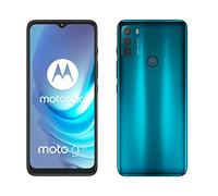 Motorola Smartphones moto g50 (6.5 Inch Max Vision HD+, Qualcomm Snapdragon 480 2.0 GHz octa-core, 48 MP Triple Camera, 5000 mAH Battery, Dual SIM, 4/64 GB, Android 11), Aqua Green