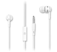 Motorola Sound Earbuds 105 - Wired In-Ear Stereo Headphones With Microphone For Hands-Free Calls - White