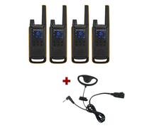 Motorola Talkabout T82 Extreme Twin Pack two-way radio 16 channels Black, Orange