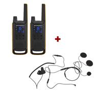 Motorola Talkabout T82 Extreme Twin Pack two-way radio 16 channels Black, Orange