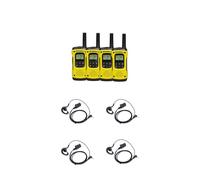 Motorola T92 H2O Quad Pack and 4 Contour Kits BR1708 Quad pack of waterproof and floatable PMR446 license-free walkie talkies and 4 Contour Kits.