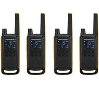 Motorola Talkabout T82 Extreme Quad Pack two-way radio 16 channels Black, Orange