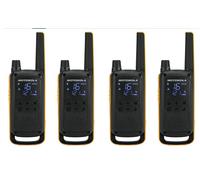 Motorola Talkabout T82 Extreme Quad Pack two-way radio 16 channels Black, Orange