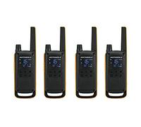 Motorola Talkabout T82 Extreme Quad Pack two-way radio 16 channels Black, Orange