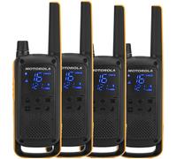 Motorola Talkabout T82 Extreme Quad Pack two-way radio 16 channels Bla