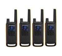 Motorola Talkabout T82 Extreme Quad Pack two-way radio 16 channels Black, Orange