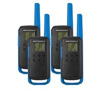 Motorola TLKR T62 PMR446 2-Way Walkie Talkie Radio - Blue (Quad)