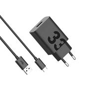 Motorola Turbopower 33 - Red Electric Charger with Cable USB-C - USB-C 33 W - Fast Charge