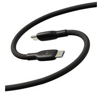 Motorola TurboPower Silicone 5A Black USB-C to USB-C Cable- 100W, 40k Bends, Flexible for Type C, Moto G Power, Play, Stylus,5G 2024/2023/2022/2021,Edge+2023/2022/2021,Razr+2023/5G