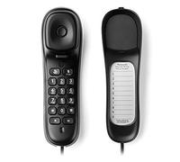 Motorola Voice - CT50 Corded Telephone, Simple and Compact Design with Radio Function, Microphone Mute, Wall Mount, Ringer Volume Control - Black