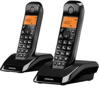 Motorola Voice - S1202 Digital Cordless Phone S12 Series with Call Blocking and Do Not Disturb, Hands-Free Speakerphone, Phonebook up to 50 Names and Numbers, Bright Display