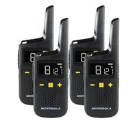 Motorola XT185 PMR446 Two Way Walkie Talkie Business Radio, Quad Pack | Licence Free, Waterproof, Dust-tight