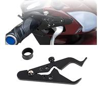 Motorrad Tempomat, Motorcycle Cruise Control,Assist Cruise Control Clamp with Silicone Throttle Lock Cruise Steel Handlebar Control Assist Tool for Motorcycle Motorbike Scooters(Black)