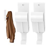 Motorradhelm Halterung - 18.2 x 4.8 cm 2 Pieces Aufhänger mit Haken | Wall Mount Kopfschutz Stütze | Zubehör Aufbewahrung Jacken Hüte Rucksäcke Mäntel Kleidung Taschen Männer, Helmhalter Metall