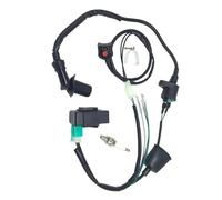 Motors Wiring Loom Harness Kill Switch Ignition Coil CDI For 50cc-160cc SSR Thumpstar Kick Start Pit Dirt Bike Motorbike Ignition Coil Pack