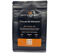Motorsport Coffee - Circuit de Monaco Blend 100% Arabica Coffee Whole Beans. Delicious Caramel with Dark Chocolate Notes, Medium Roast, Full Bodied, Hand Harvested (250g)