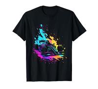 Motorsport Colorful Retro Spoiler Race Car Racer Car T-Shirt