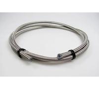Motorsport PTFE an-3 3AN 1/8" 3MM 3 Metre Stainless Braided Oil Brake Hose Pipe