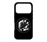 MOTORSPORT RACING DRIVER HELMET CHECKERED FLAG Motorsports Case for iPhone 17 Pro