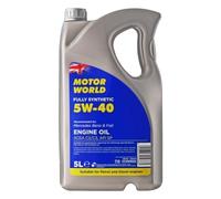 MOTORWORLD Fully Synthetic C2/C3 Engine Oil 5W-40 - Advanced Full Synthetic Motor Oil for Petrol & Diesel Engines, Low SAPS, ACEA C2 C3 Approved - 5L